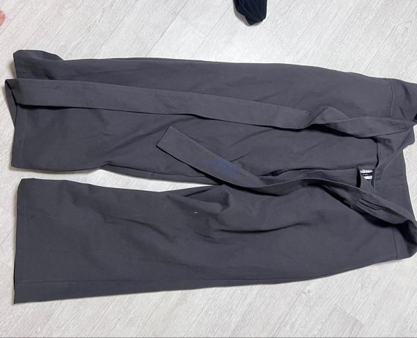 MUSINSA公式 | FLAREUP Layered Wrap Trousers (FL-255_Charcoal)