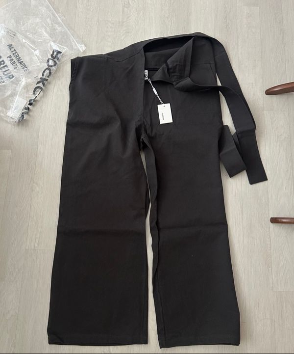 MUSINSA公式 | FLAREUP Layered Wrap Trousers (FL-255_Charcoal)