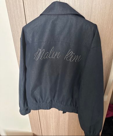 MUSINSA | MATIN KIM WESTERN DETAIL DENIM LIKE BLOUSON IN NAVY