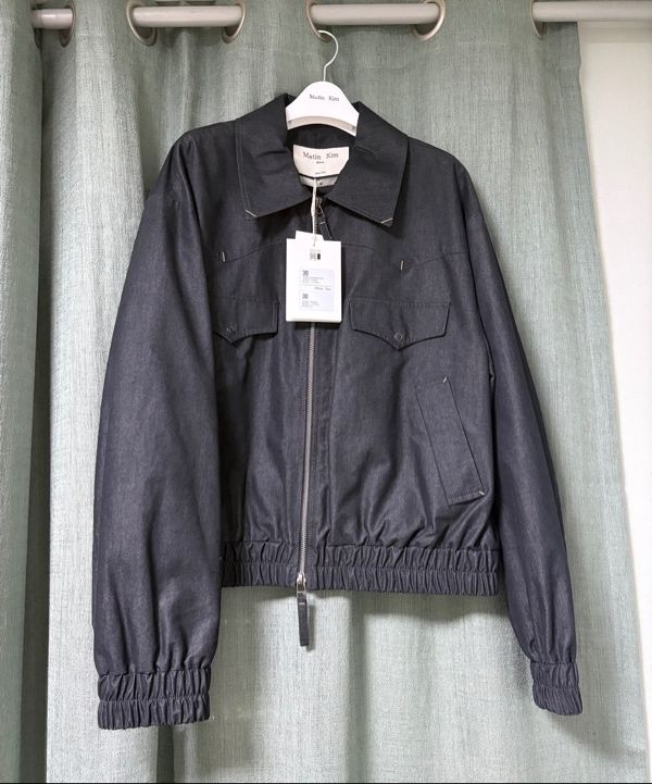 MUSINSA公式 | MATIN KIM WESTERN DETAIL DENIM LIKE BLOUSON IN BLACK