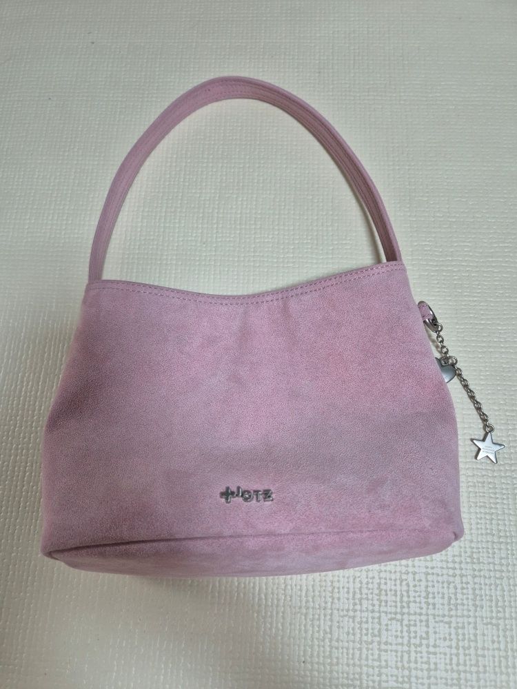 MUSINSA | OTZ Suede shoulder bag cocoa mauve pink FLOTFA3B09