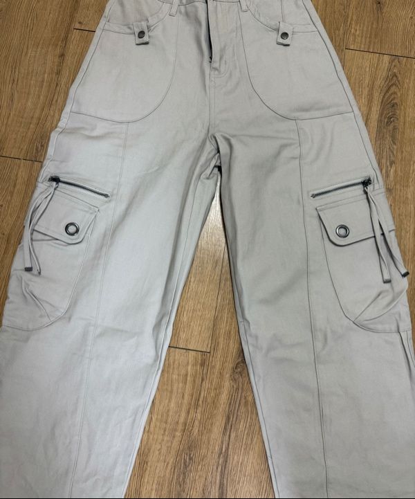 MUSINSA | FANCY CLUB Cross Pocket Cargo Pants (PINK BEIGE) F25ZD976