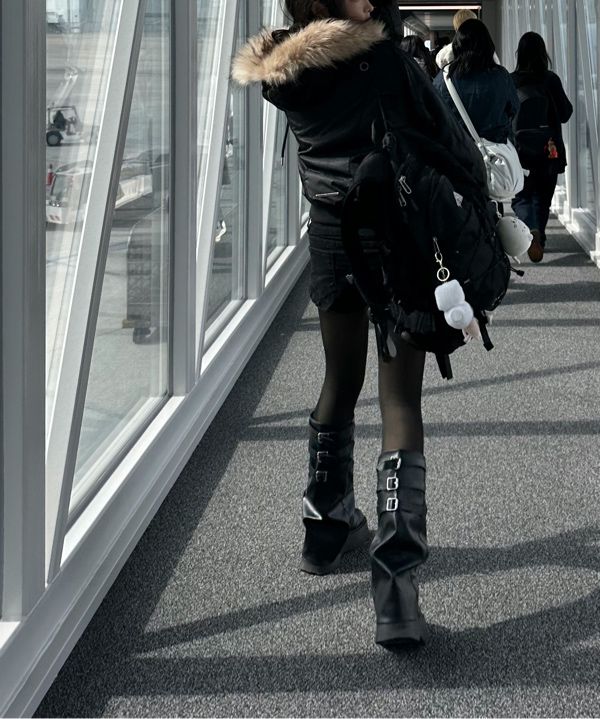 MUSINSA | FANCY CLUB Eyelet Fur MA-1 (BLACK) F25ZA003