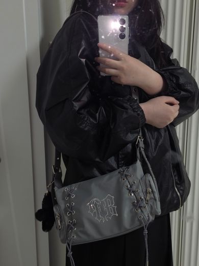 MUSINSA公式 | BLACK PURPLE グローコルセットバッグ Glow Corset Bag_Gray