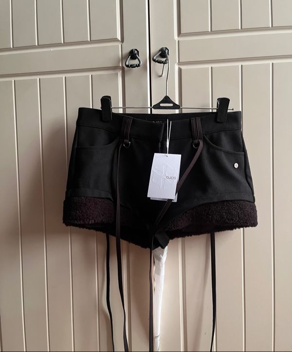 MUSINSA | OJOS Micro Wool Shorts / Black