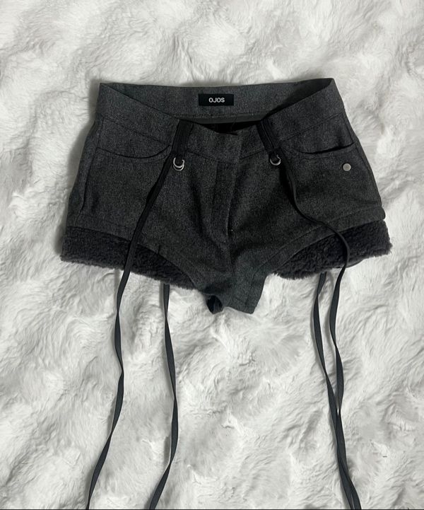MUSINSA | OJOS Micro Wool Shorts / Grey