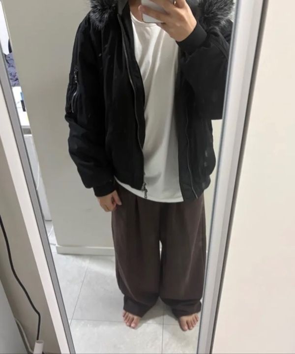 MUSINSA公式 | URBANSTOFF アークティックフードMA-1ボンバー（ブラック）