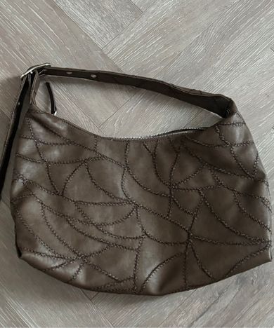 MUSINSA公式 | SAND MUSEUM CACTUS HOBO BAG MINI [Dark Brown]