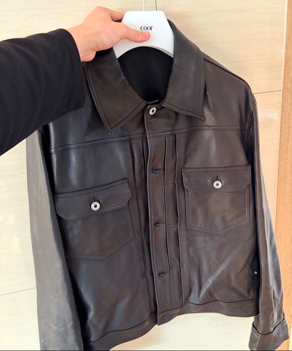 ジャケット・アウター COOR Goat Skin Pocket Trucker Jacket MUSINSA公式 | COOR ゴートスキンポケットトラッカージャケット