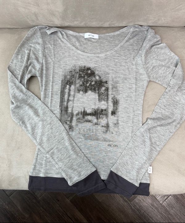 MUSINSA公式 | ASON FOREST LAYERED T / GRAY