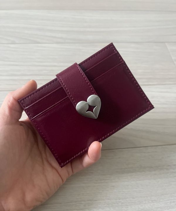 MUSINSA公式 | FENNEC HEARTY BRIDGE POCKET MINI - DEEP CHERRY
