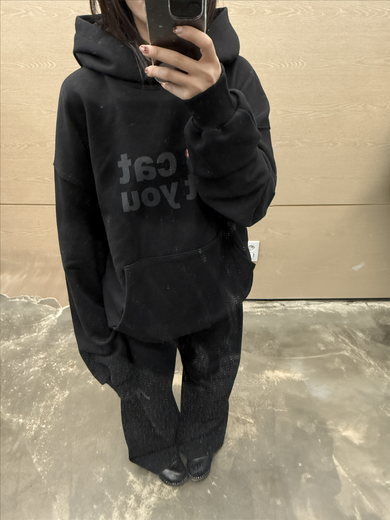 MUSINSA | ITZAVIBE I LOVE CAT NOT YOU CAT EAR HOODIE