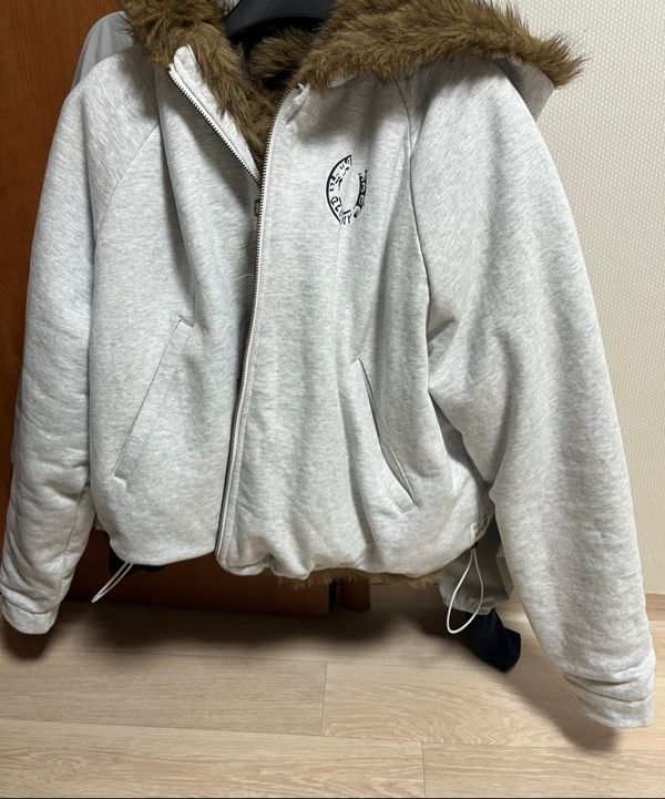 MUSINSA公式 | GLOWNY MOOR REVERSIBLE FUR JACKET (BROWN)