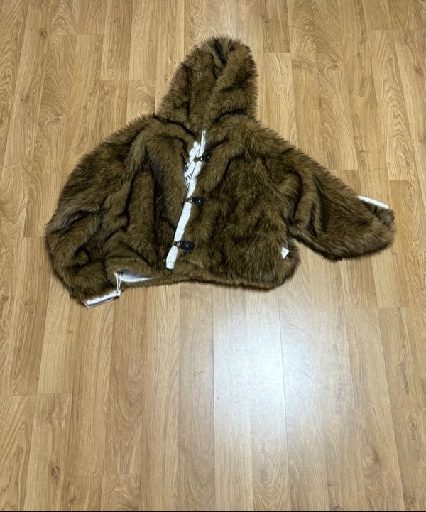 MUSINSA | GLOWNY MOOR REVERSIBLE FUR JACKET (BROWN)