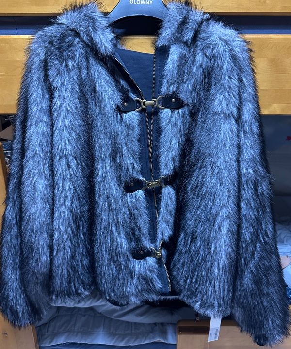 MUSINSA公式 | GLOWNY MOOR REVERSIBLE FUR JACKET (CHARCOAL)