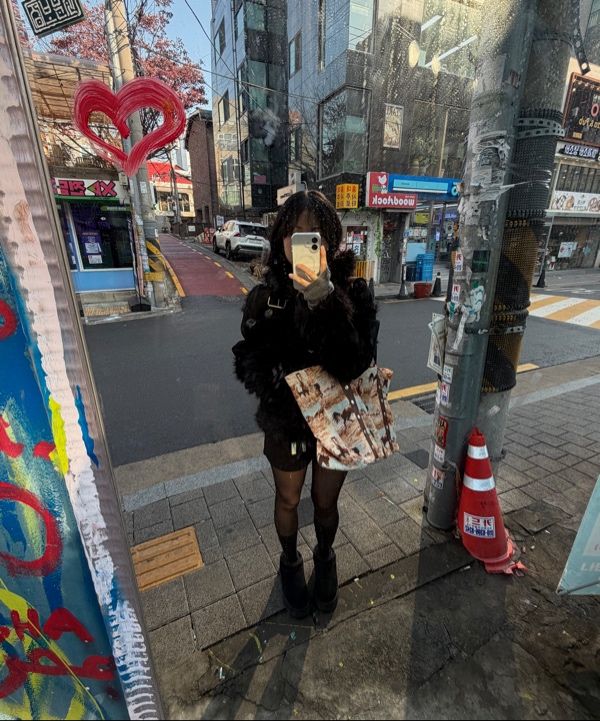 MUSINSA公式 | UGLYSHADOW リバーシブルシアリングジャケット（ブラック）