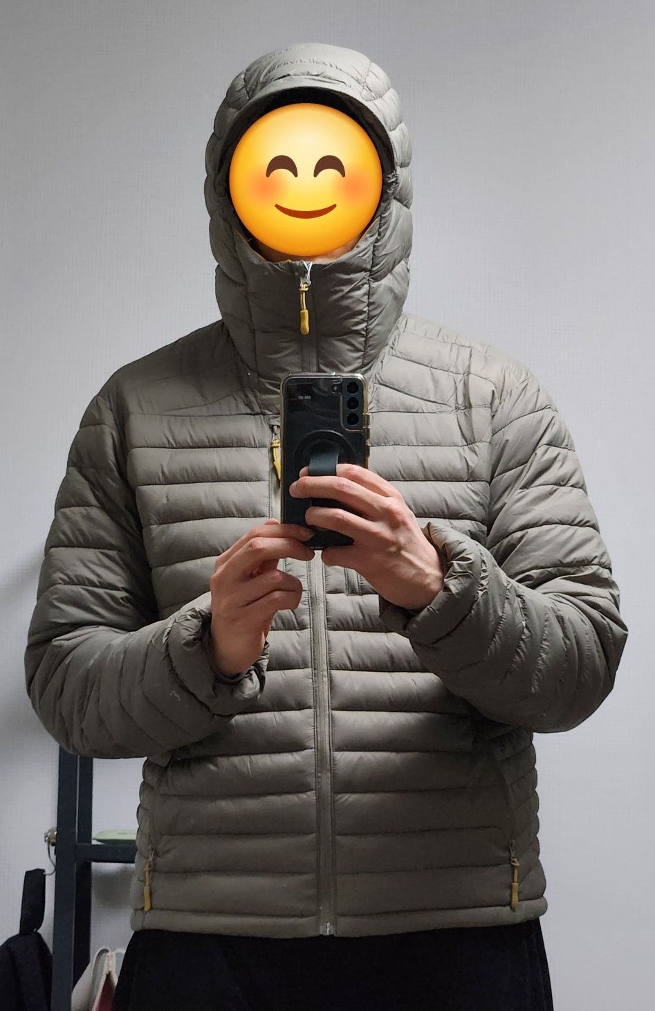 MUSINSA公式 | LEIRE エッセンシャルフードパーカーライトダウン