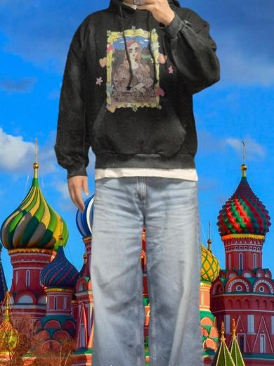 MUSINSA | GRAILZ [SOULPUSSSYCAT x GRAILZ] PARODY WASHED HOODIE [BLACK]