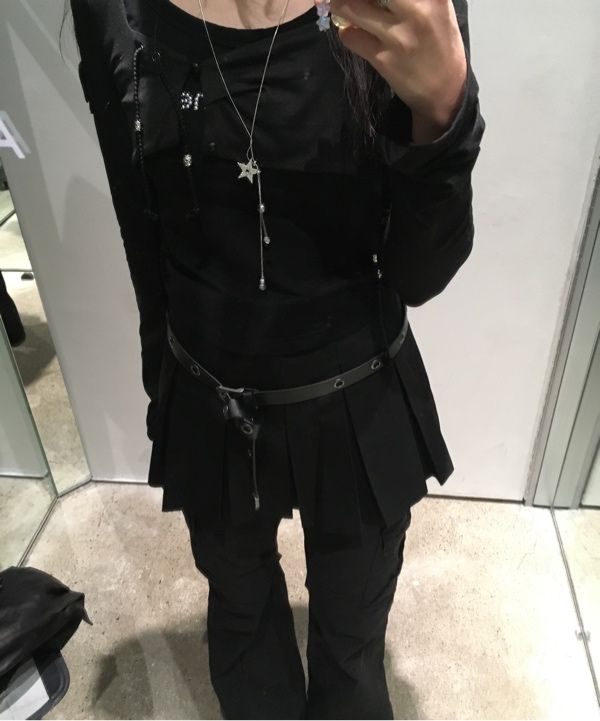 kashiko Hooded Bolero Cardigan ブラック MUSINSA | KASHIKO Hooded Bolero Cardigan