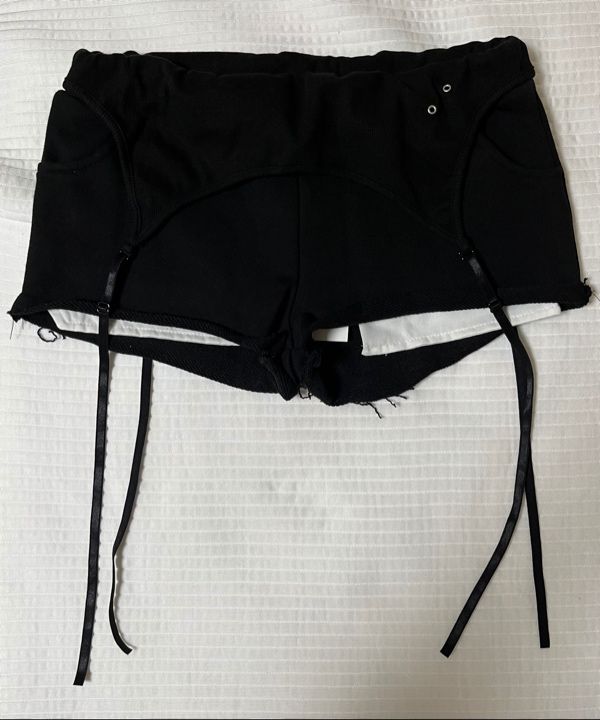 MUSINSA公式 | 41PRAY Layered Shorts / Black