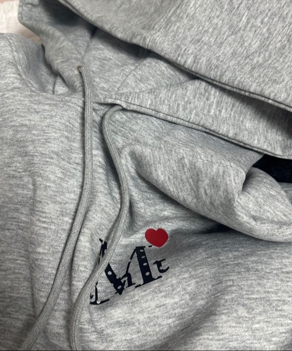 MUSINSA公式 | MUCENT ラブリッツミニハートロゴフードパーカー 男女