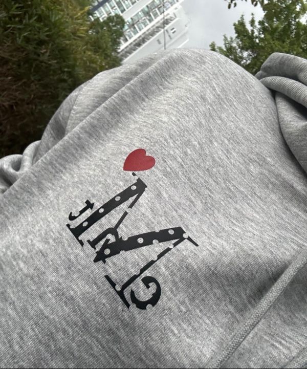 MUSINSA公式 | MUCENT ラブリッツミニハートロゴフードパーカー 男女