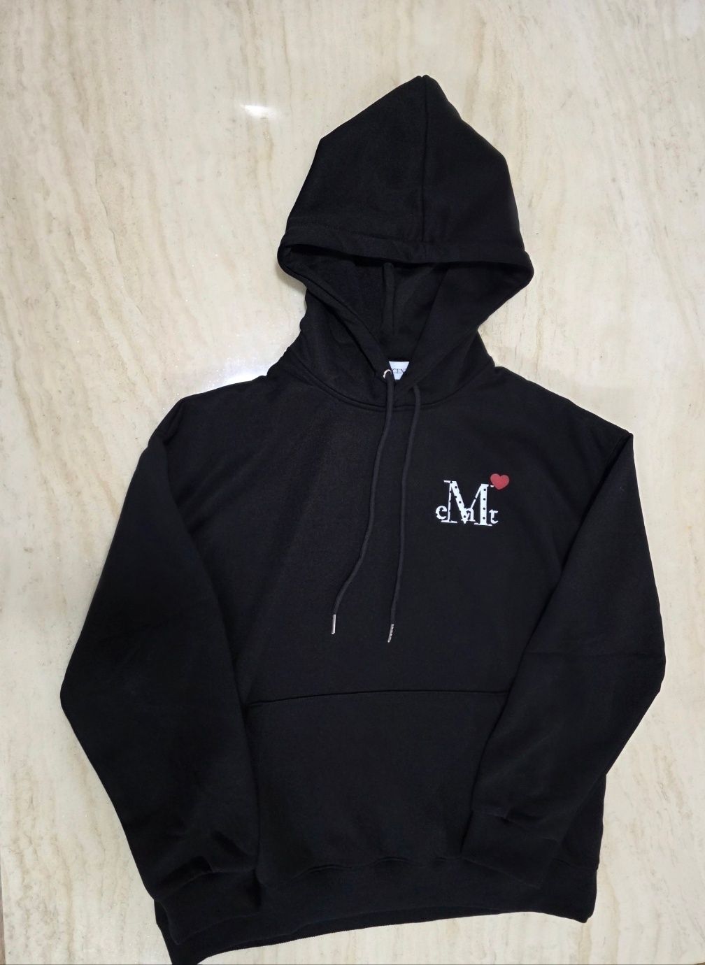 MUSINSA公式 | MUCENT ラブリッツミニハートロゴフードパーカー 男女