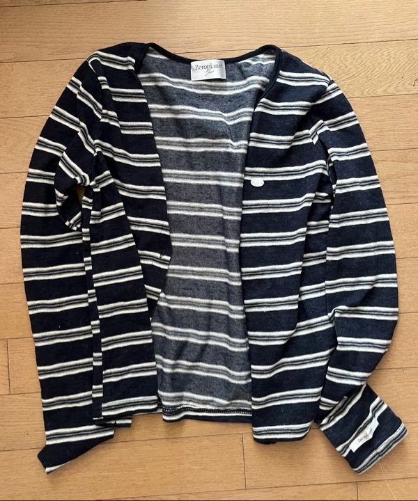 MUSINSA公式 | ZEROPLANET キャリーストライプカーディガンセット[NAVY]