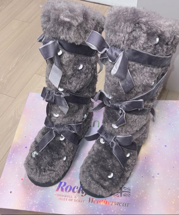 MUSINSA | ROCKFISH WEATHERWEAR [X SUSAN FANG] FURRY LONG BOOTS - 2