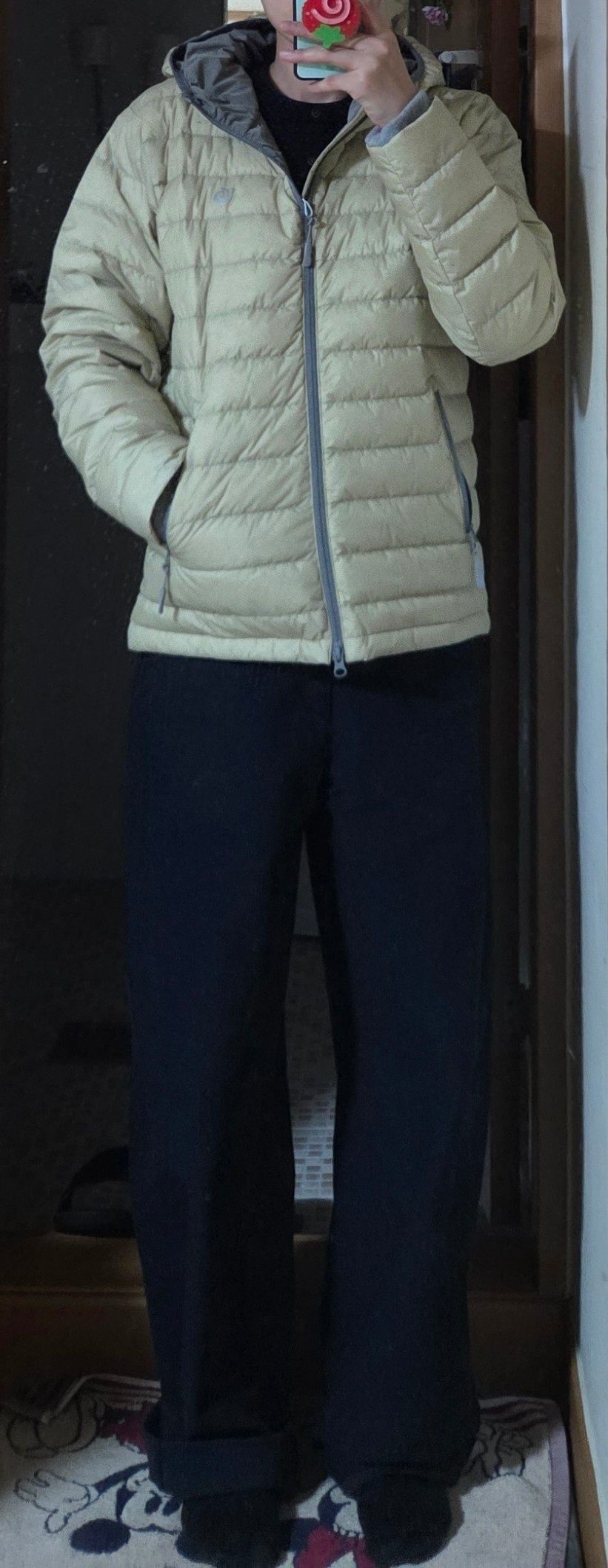 MUSINSA公式 | AEAE シンボルライトダウンジャケット【オリーブ】