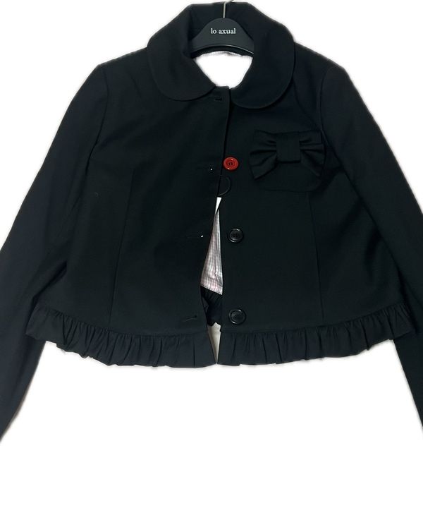 ジャケット・アウター LO AXUAL PETER PAN COLLAR RIBBON JACKET MUSINSA | LO AXUAL PETER PAN COLLAR RIBBON JACKET_BLACK