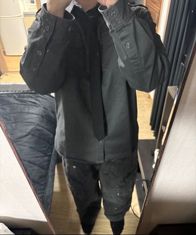 MUSINSA公式 | AAKAM Military Field Shirts (Dark Gray)