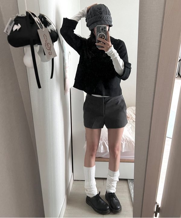 MUSINSA公式 | MISEKI SEOUL Cable knit beret GREY