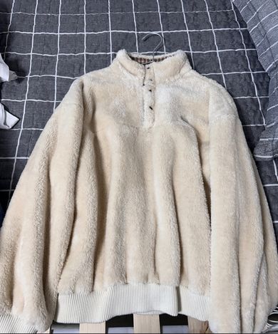 MUSINSA公式 | OAFISH ANORAK FLEECE SWEATSHIRTS, IVORY
