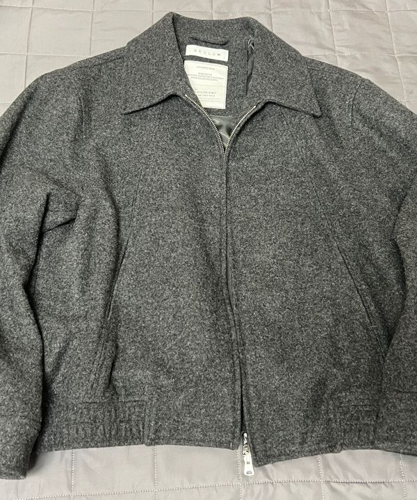 ジャケット・アウター BESLOW WOOL WIDE COLLAR HARRINGTON MUSINSA | BESLOW WOOL WIDE COLLAR HARRINGTON JACKET MELANGE CHARCOAL