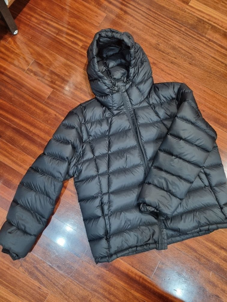MUSINSA | DRAW FIT Omsk Hooded Light Down Jacket [BLACK]
