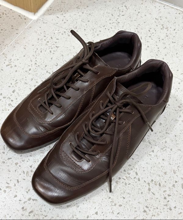 MUSINSA | LOSTGARDEN UNIFORM Driving Sneakers Vintage Brown