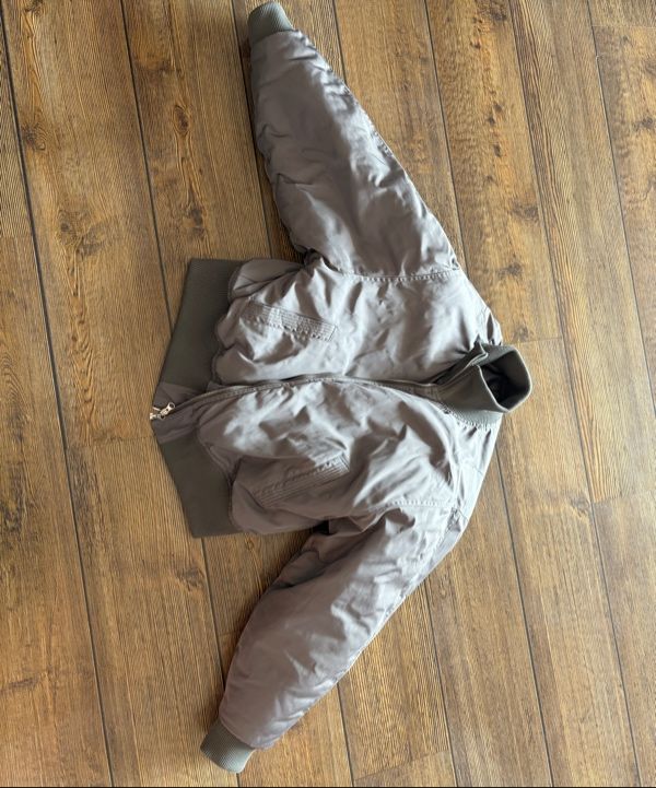 MUSINSA公式 | MOO ハイネッククロップボンバージャケット - グレー