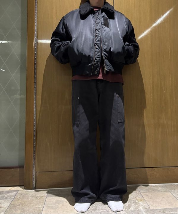 MUSINSA | COOR CWU Reversible Flight Bomber V.2 (Black)