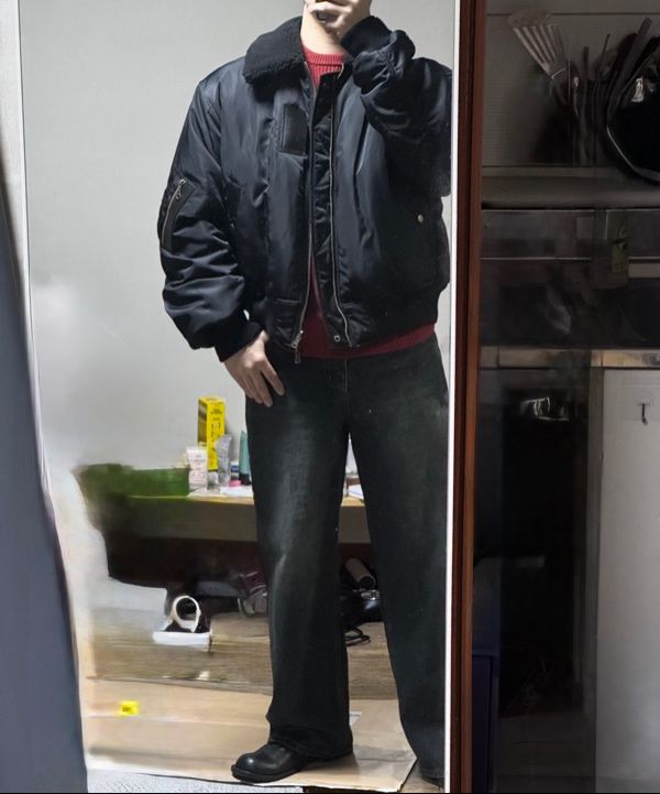 MUSINSA公式 | COOR CWU Reversible Flight Bomber V.2 (Black)