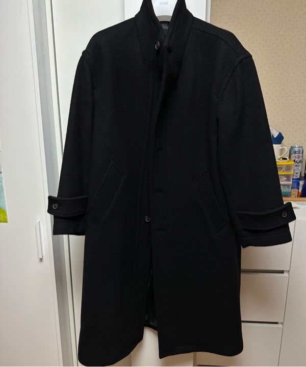 ジャケット・アウター Virgin Wool High-Neck Coat (Black) coor MUSINSA公式 | COOR Virgin wool high-neck coat (black)