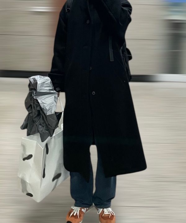 ジャケット・アウター Virgin Wool High-Neck Coat (Black) coor MUSINSA | COOR Virgin wool high-neck coat (black)