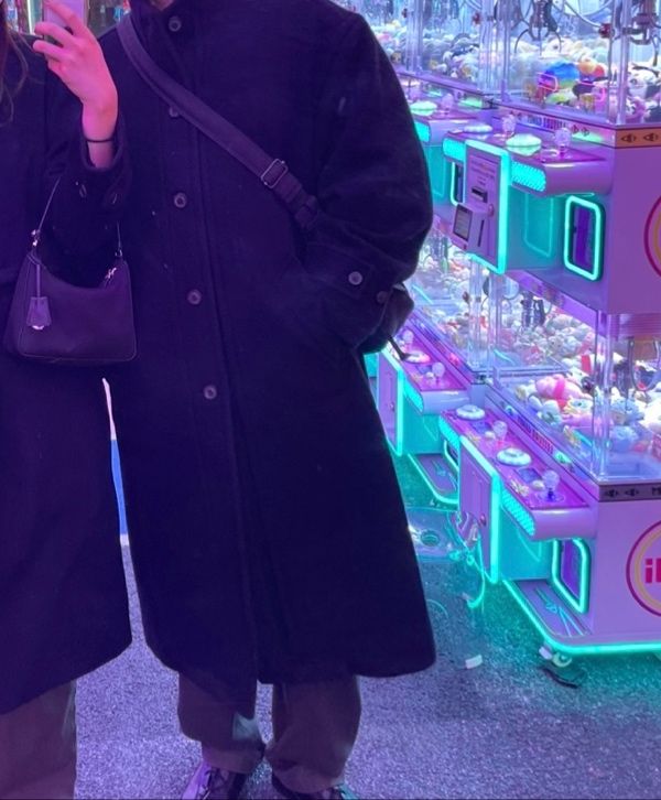 MUSINSA公式 | COOR Virgin wool high-neck coat (black)