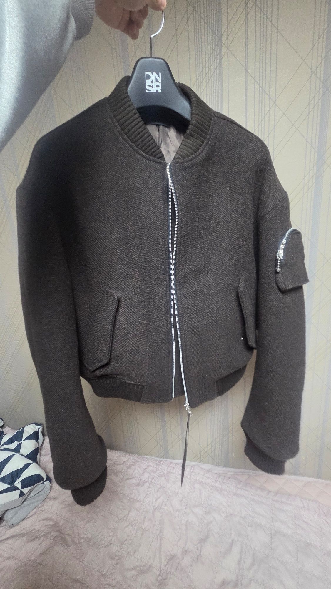 MUSINSA公式 | DNSR ポケットウールヘリンボーンMA-1ブラウン