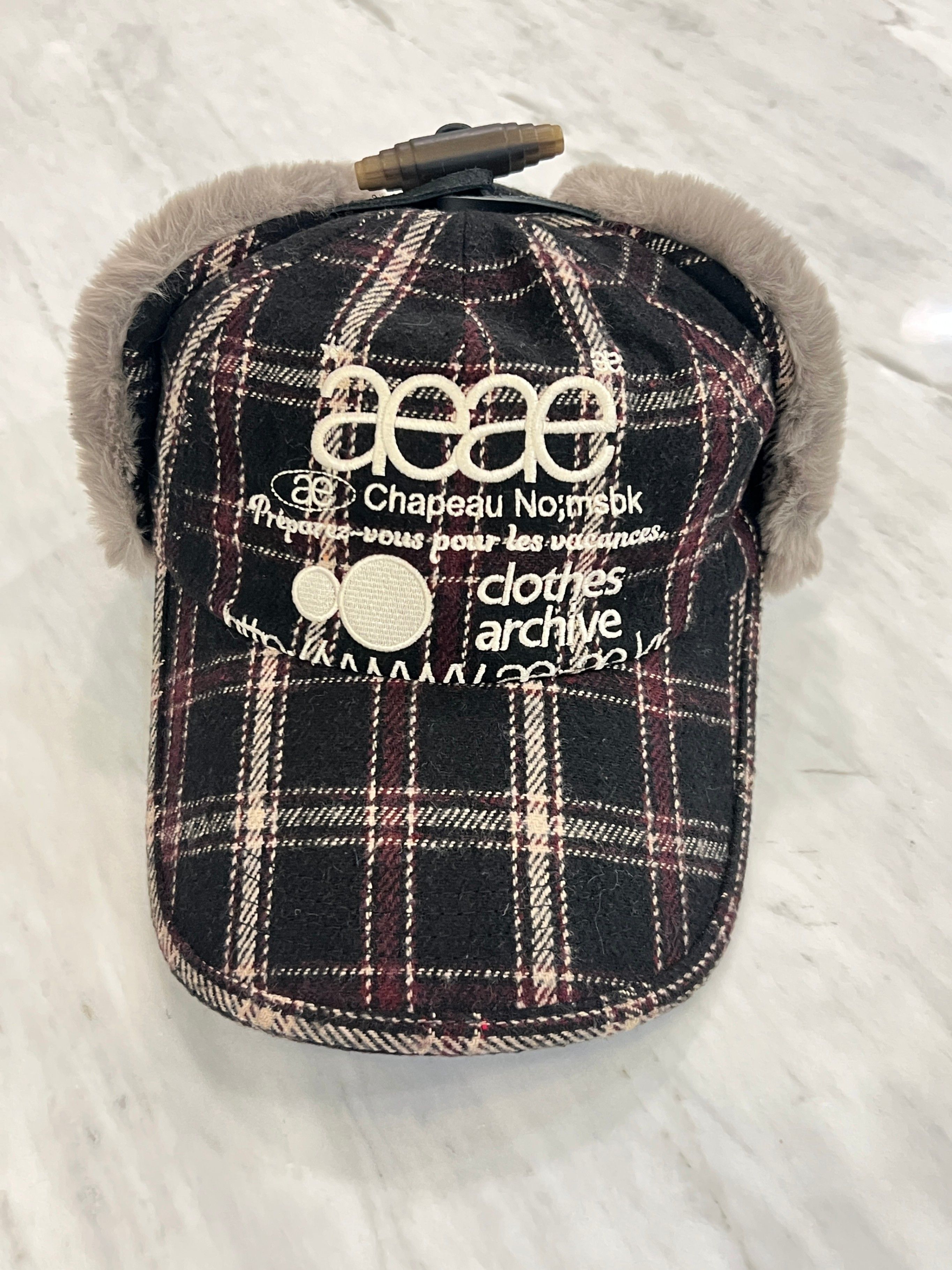 MUSINSA公式 | AEAE WEB LOGO TROOPER CAP [BLACK]