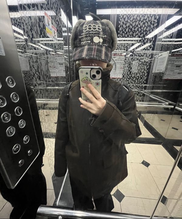 MUSINSA | AEAE WEB LOGO TROOPER CAP [BLACK]