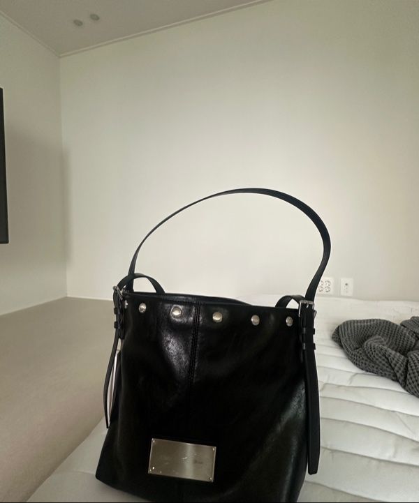 MUSINSA | MATIN KIM MATIN STUD POINT SMALL SHOULDER BAG IN BLACK