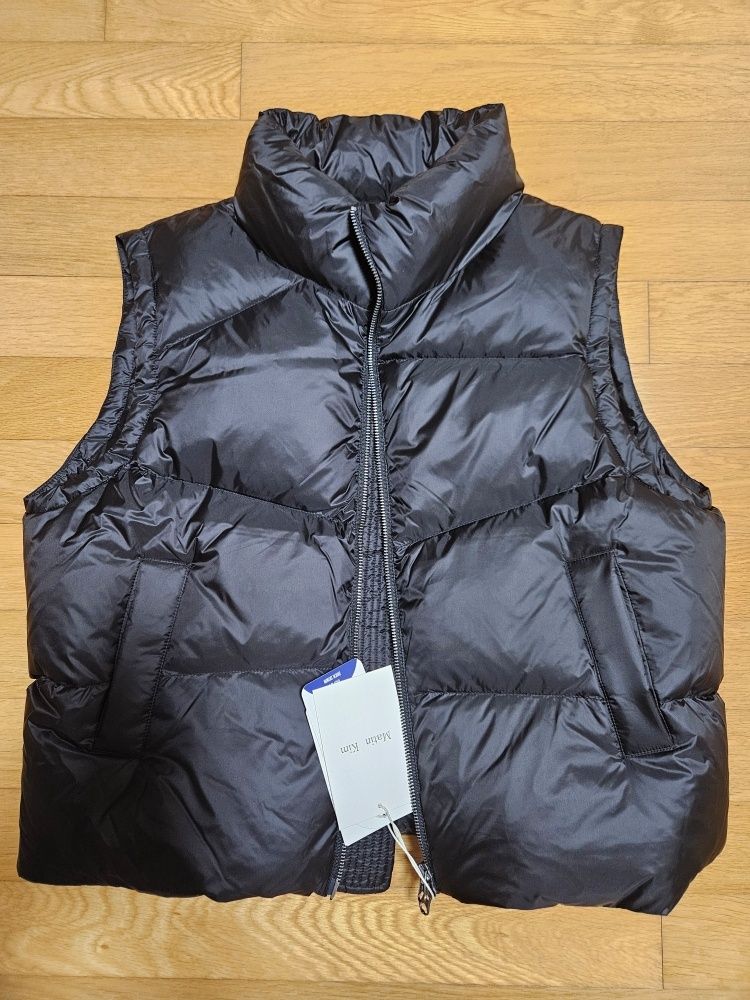MUSINSA公式 | MATIN KIM UNBALANCE QUILTED DOWN VEST FOR WOMEN IN BLACK