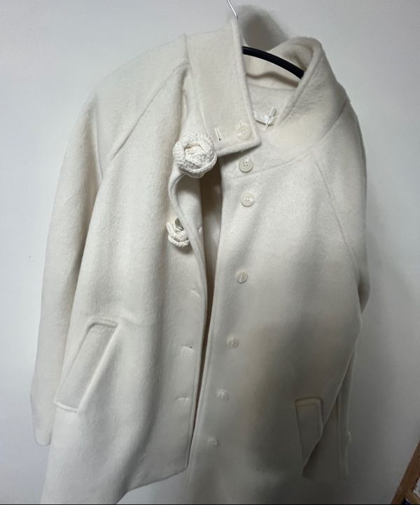 MUSINSA公式 | ILLIGO フレールハーフコートアイボリー