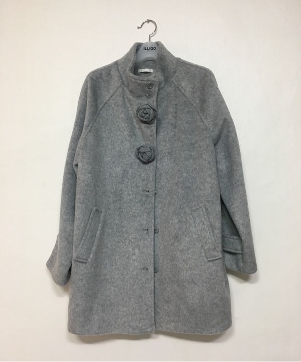 MUSINSA公式 | ILLIGO フレールハーフコート グレー